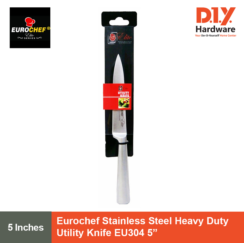 Eurochef Stainless Steel Heavy Duty Utility Kitchen Knife EU304 5"