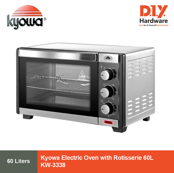 KYOWA by DIY Hardware Electric Oven with Rotisserie 60L KW-3338 - DIY ONLINE EXCLUSIVE