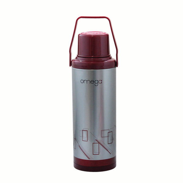 Omega Kingsley Maroon Vacuum Flask 2.2 Liters Mt