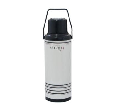 Omega Redwald Black Vacuum Flask 2.2 Liters Mt