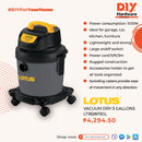 Lotus Vacuum Dry 3 Gallons Lt1828P 3Gl