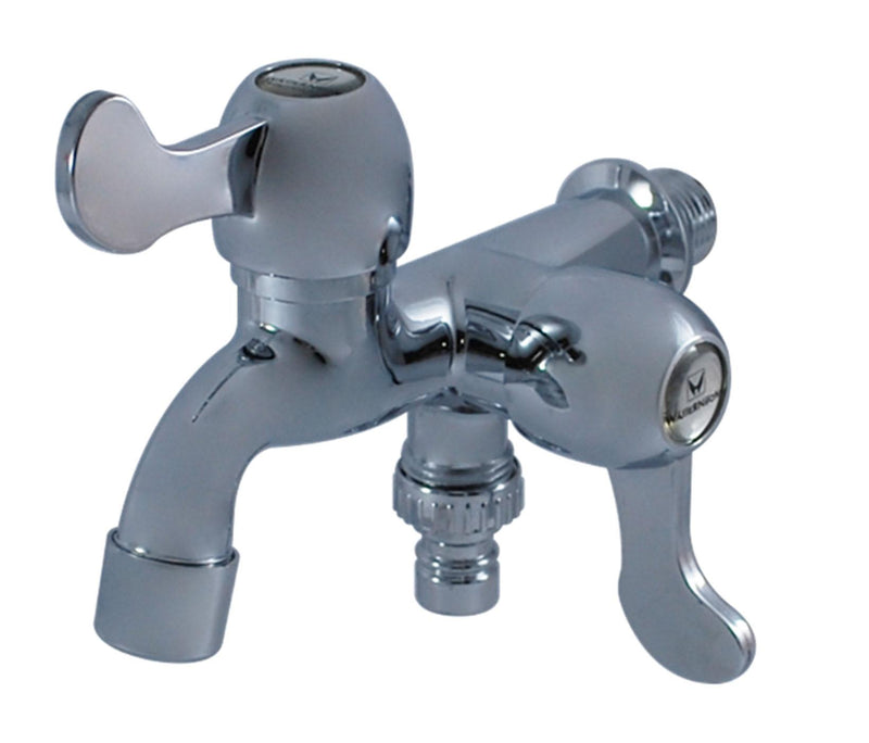 Wassernison Dual Shower Plastic Faucet Chrome Pf-615W
