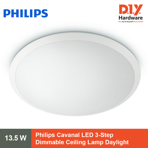 Philips Cavanal LED 3-Step Dimmable Ceiling Lamp Daylight 13.5 Watts