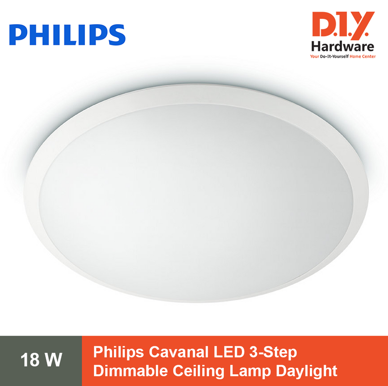 Philips Cavanal LED 3-Step Dimmable Ceiling Lamp Daylight 18 Watts