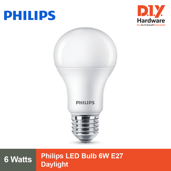Philips LED Bulb 6W E27 Daylight