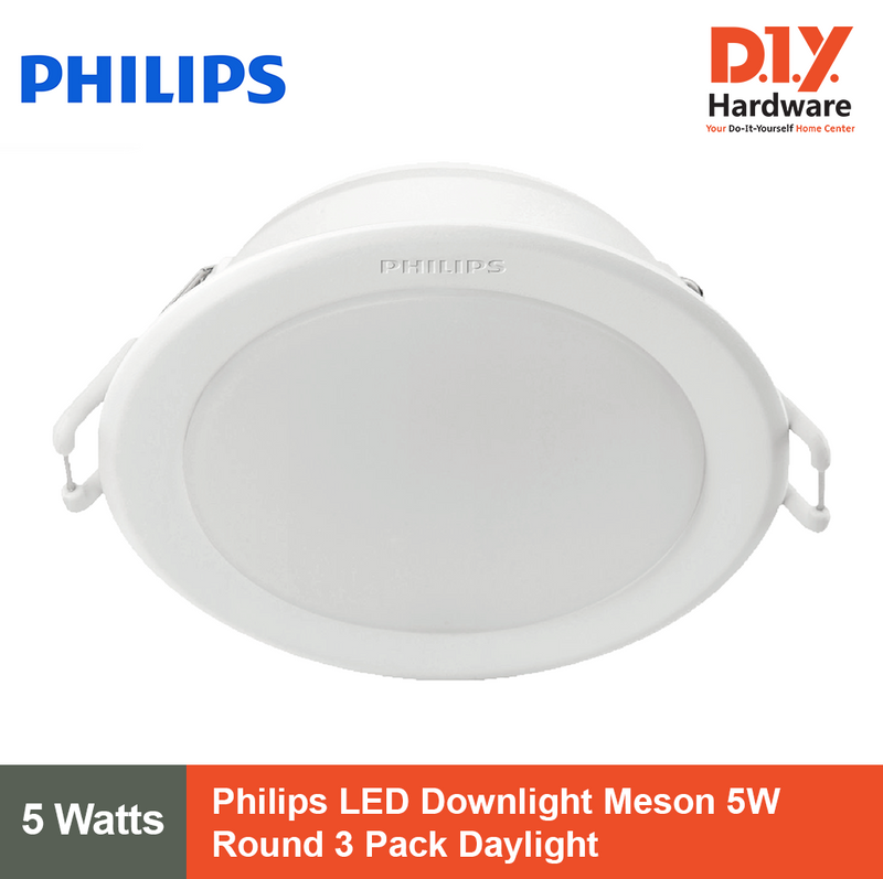 Philips LED Downlight Meson 5W Round 3 Pack Daylight