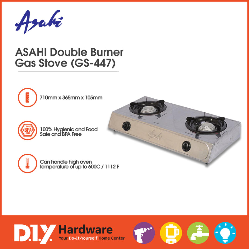 Asahi by DIY Hardware Double Burner Stove Gs447
