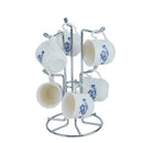 Coffee Cup Rack W/ 6 Hooks