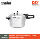Masflex 24cm Induction Pressure Cooker with Steamer 7 Liters PC-7