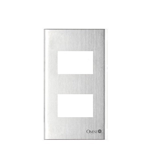Omni 2 Gang Stainless Plate WWP-112S-PK