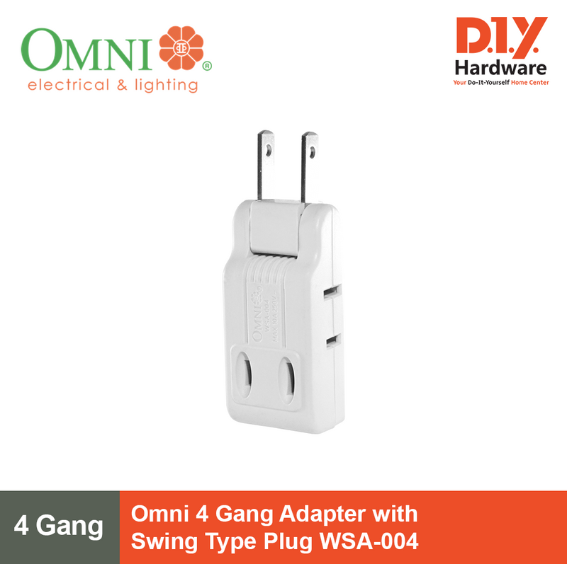 Omni 4 Gang Adapter with Swing Type Plug WSA-004