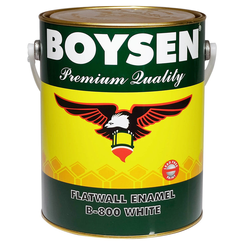 Boysen Paint 1 Liter White Flat Wall Enamel