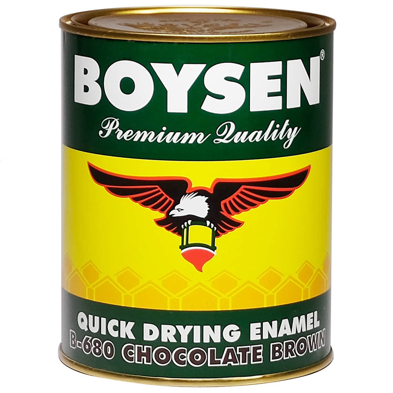 Boysen Paint 1 Liter Chocolate Brown Quick Drying Enamel B-680