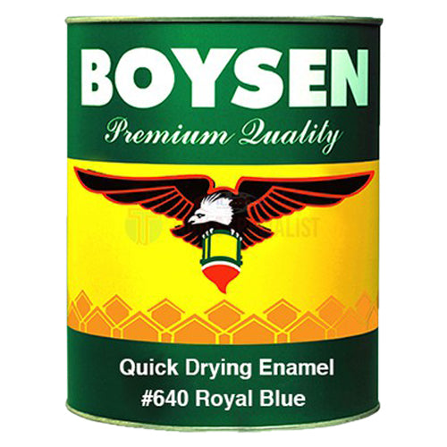 Boysen Paint 1 Liter Royal Blue Quick Drying Enamel B-640