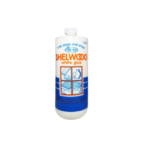 Shelby Shelwood White 1 Liter Glue Non-Toxic Water-Based Wood Glue
